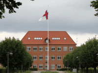 Færøsk flag på Garnisonen