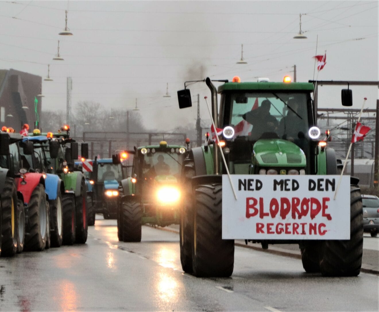 Over 450 traktorer med i lørdagens demonstration