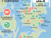 19 sjællandske småbyer får støtte til at løfte det nære fællesskab